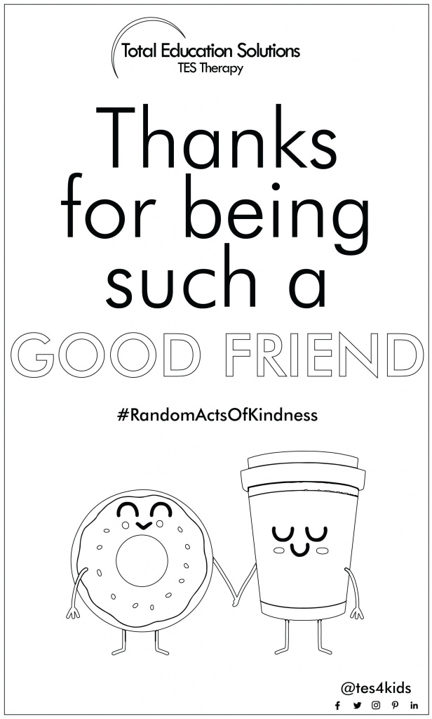 Thanks for being a good friend - black and white image